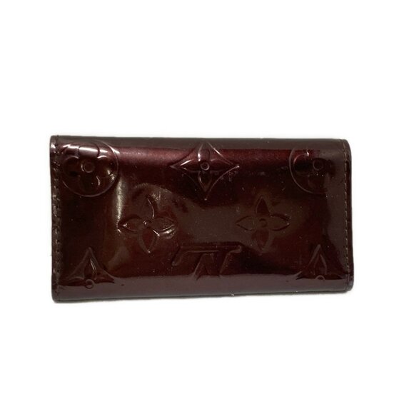 Auth LOUIS VUITTON Multicles 4 M93517 Amarante Monogram Vernis - CA1017 Key Case - Picture 3 of 8
